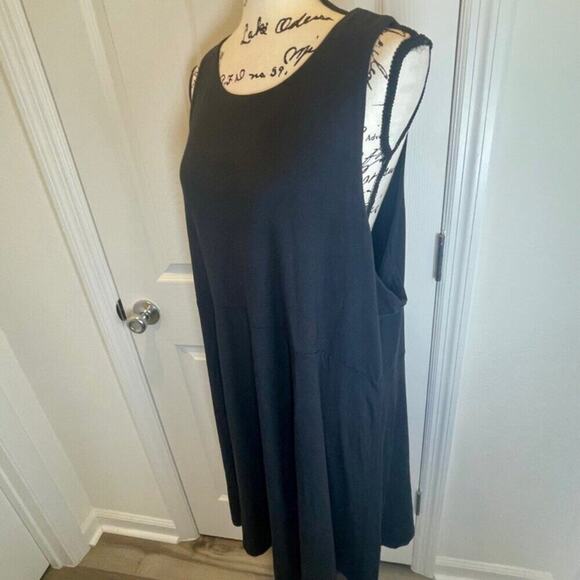 ATHLETA DRESS SANTORINI THERA SZ XXL BLACK VERSATILE MINIMALIST MODAL/SPANDEX - Picture 7 of 15